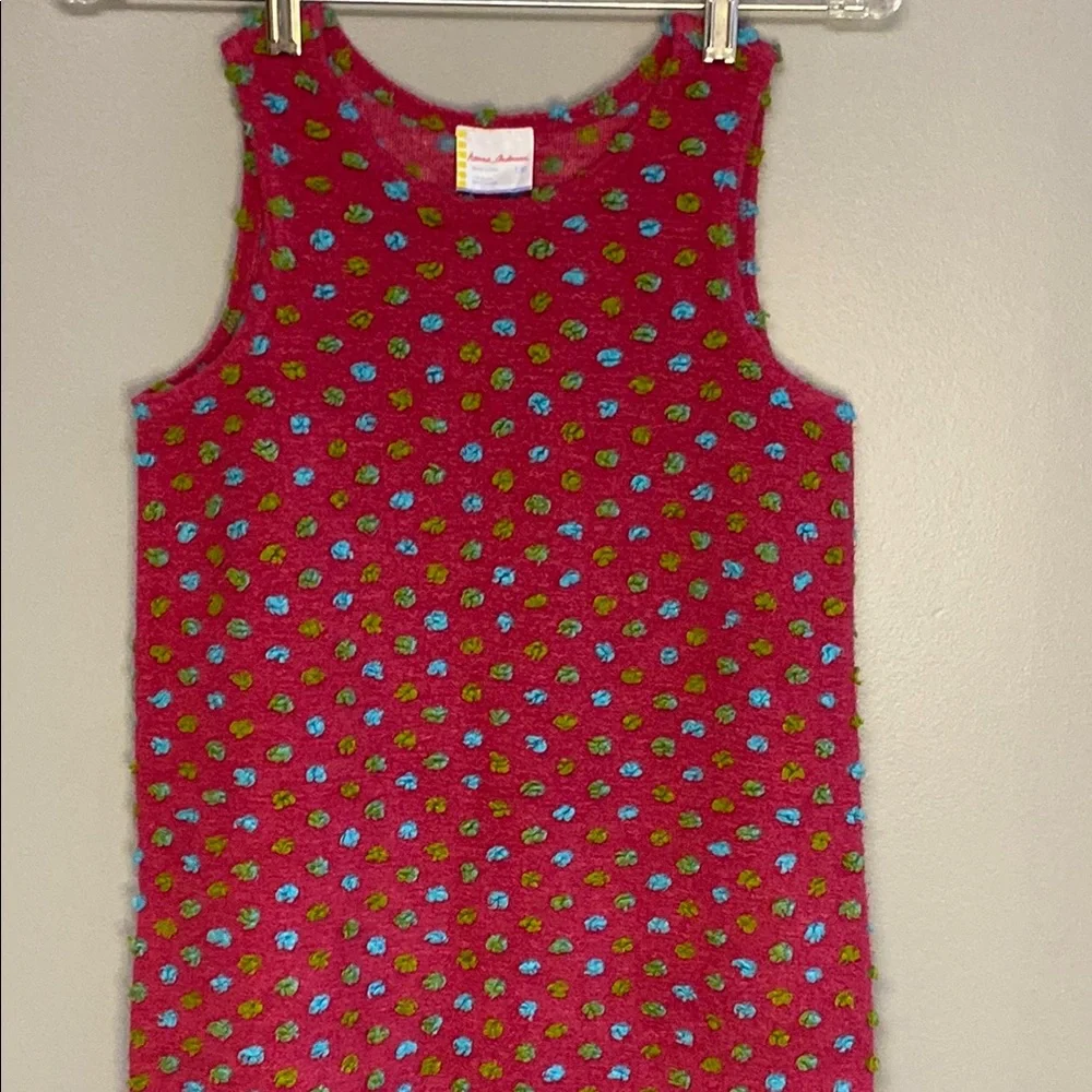 Hanna Andersson Red and Blue Polka Dot Tank Top - Picture 4 of 7